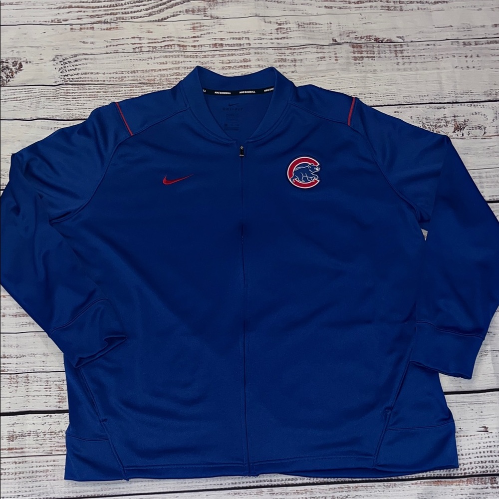 Nike Men’s Royal Blue Chicago Cubs Full-Zip Jacket.  Size XXL